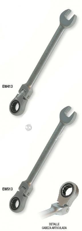 Llave Combinada Crique Articulada 9mm