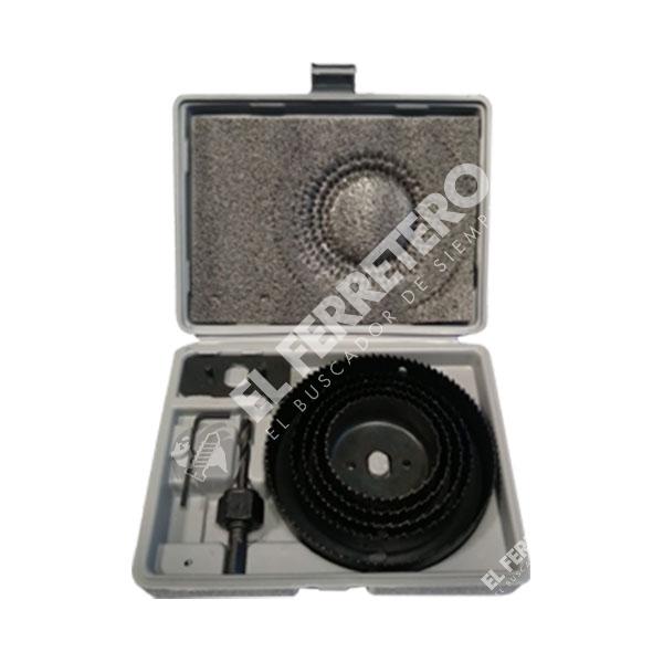 Juego sierra copa 8 piezas para Madera