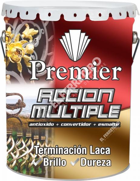 Esmalte Sintetico Acción Multiple Satinado 4 Lts Negro