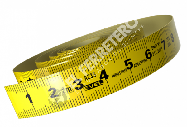 Cinta Métrica Plana Autoadhesiva 1m x 13mm