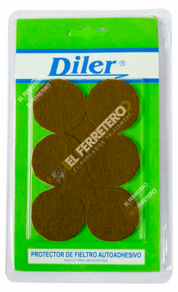 Proteccion fieltro 4cm Circulos Color Marron